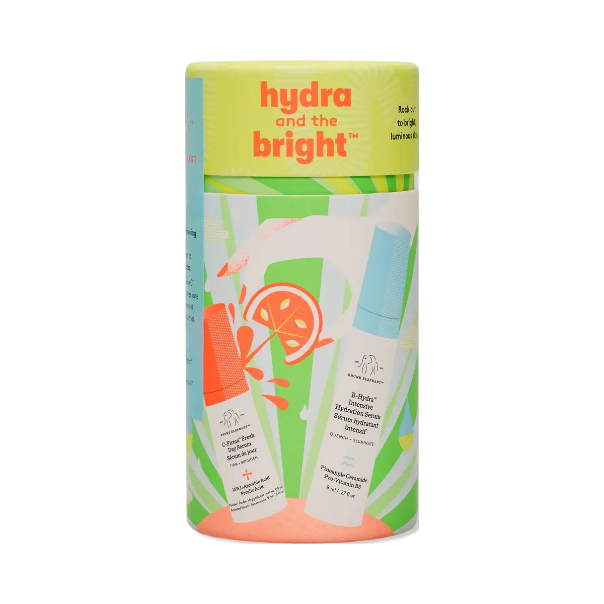 Drunk Elephant Hydra and the Bright Travel Size Duo