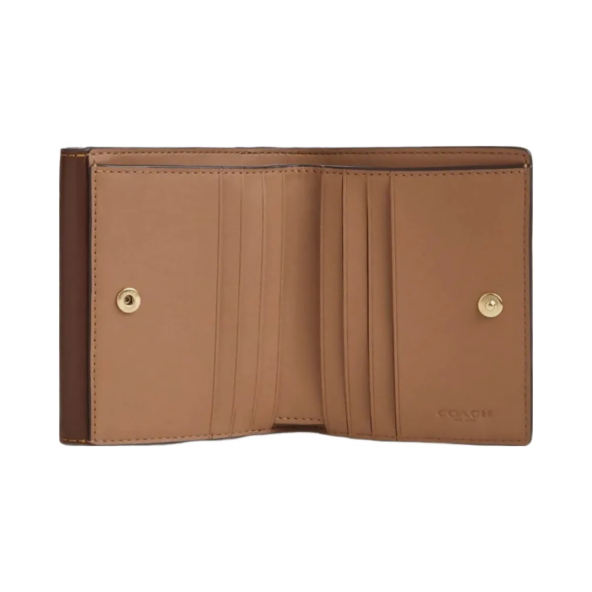 Coach Eliza Small Wallet In Signature Canvas Signature Canvas-Gunmetal-Black