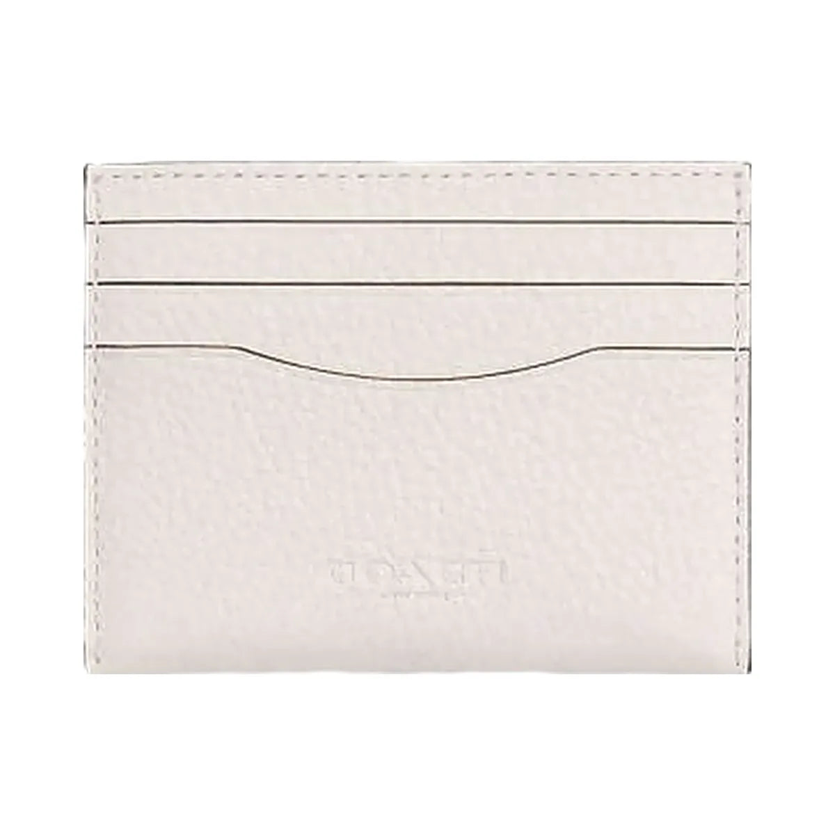 Coach Slim Id Card Case Pebbled Leather-Chalk
