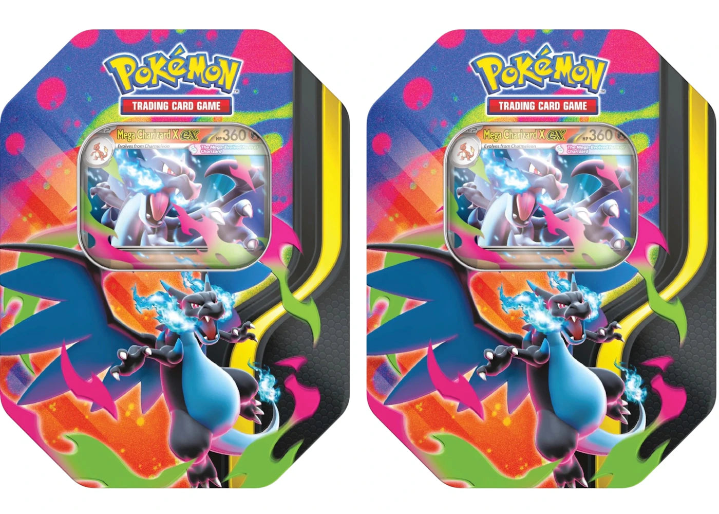 2026 Pokemon Mega Charizard X Ex Tin 2X Lot