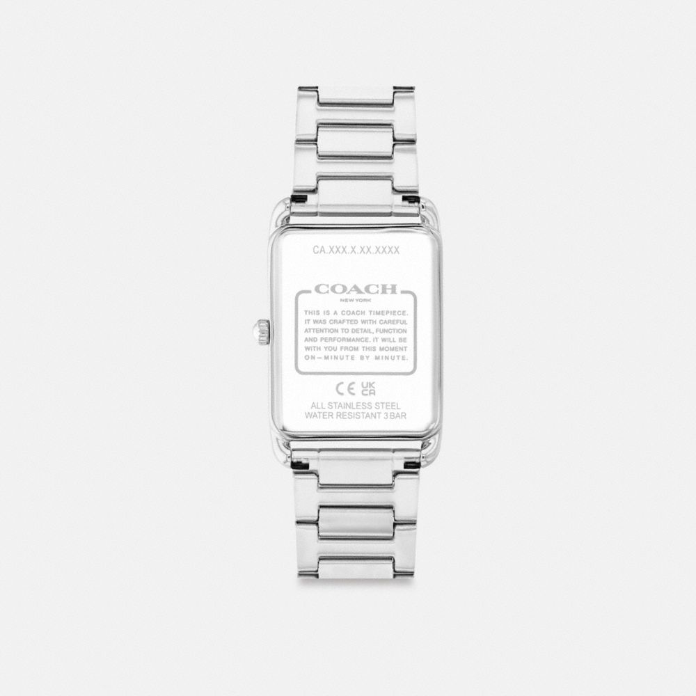 Coach Elliot Watch, 32 Mm X 26 Mm Stainless Steel