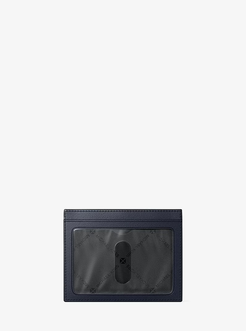 Michael Kors Cooper Signature Logo Card Case Admrl-Plblue