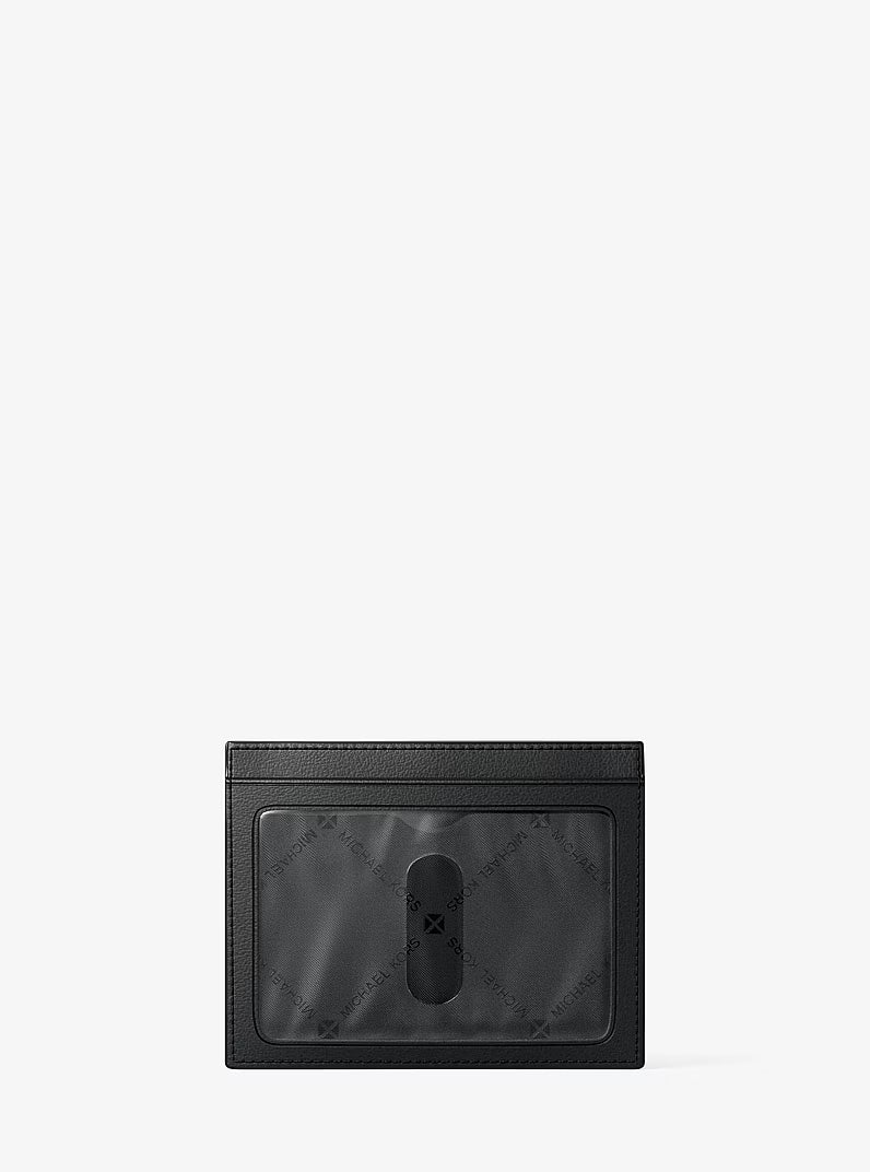 Michael Kors Cooper Signature Logo Card Case Black