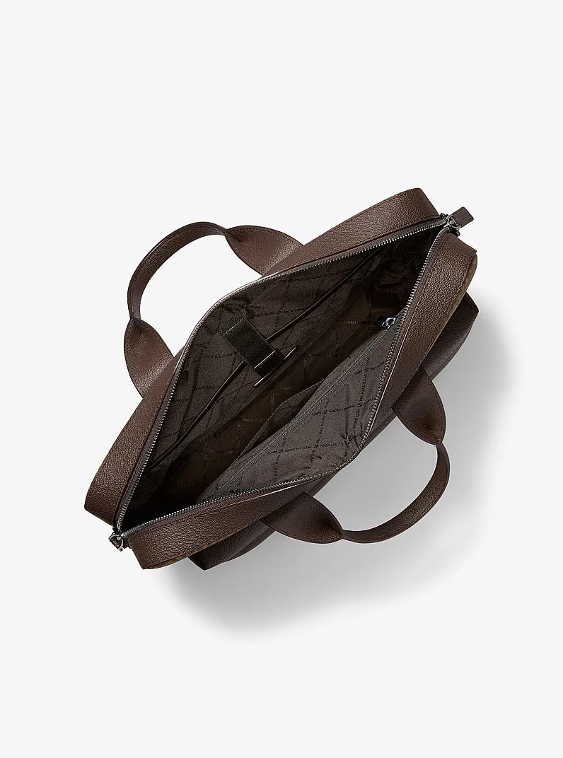 Pacey Medium Signature Logo Pocket CAMEL Briefcase