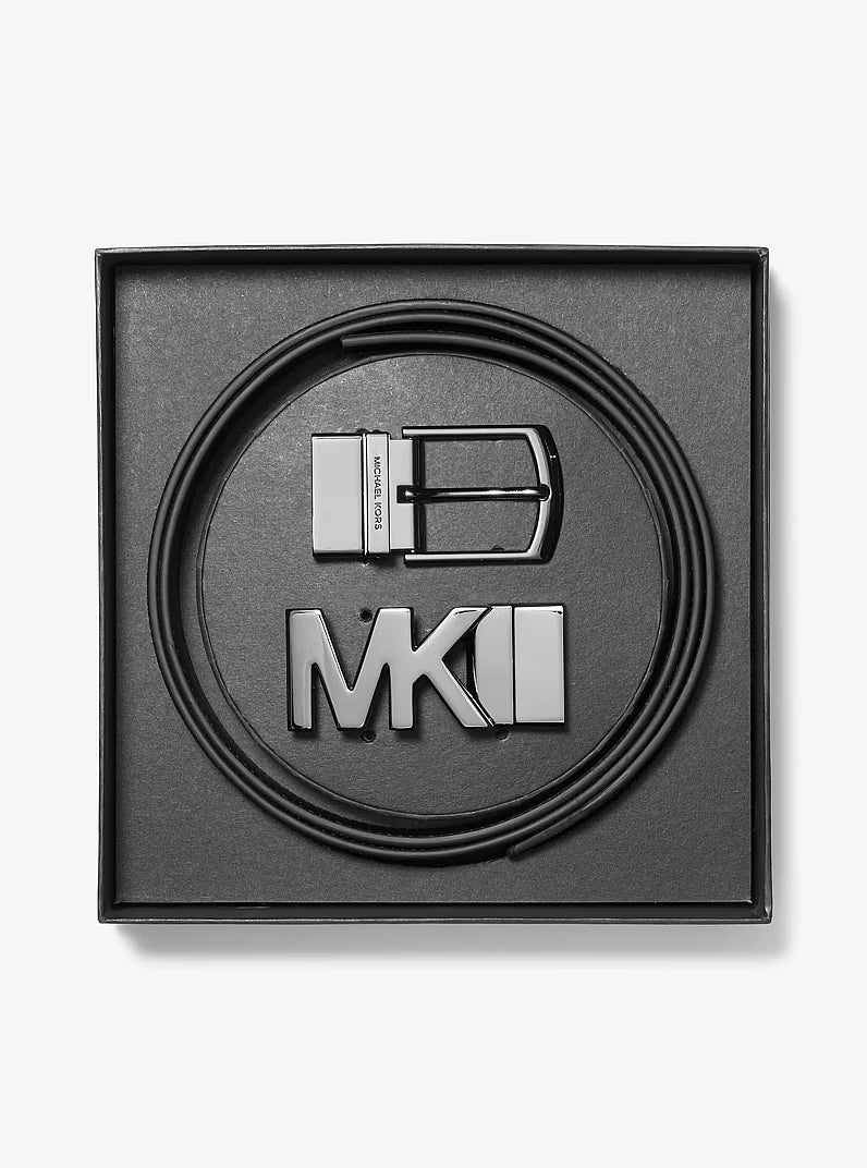 Michael Kors 4-In-1 Logo Belt Box Set Brown-Black