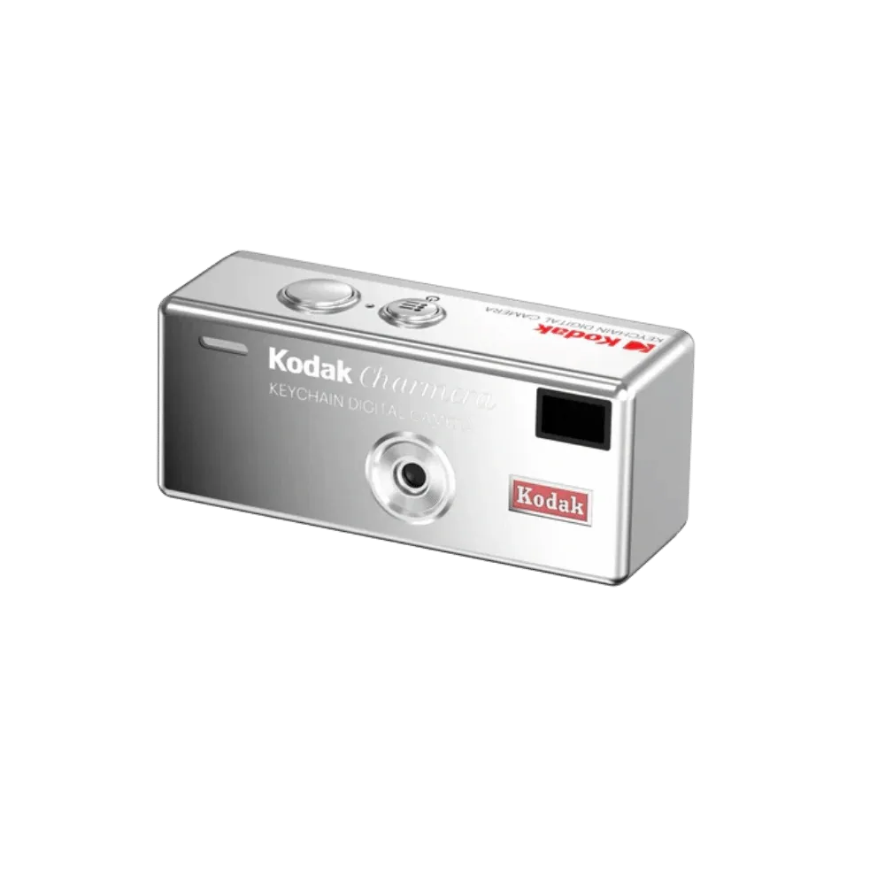 Kodak Charmera Millennium Keychain Digital Camera - White Black