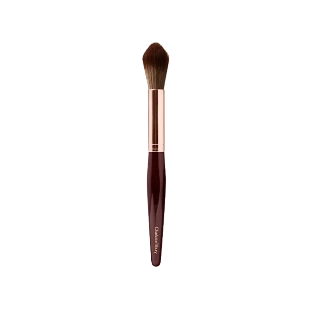 Charlotte Tilbury Powder & Sculpt Brush Rose Gold & Night Crimson