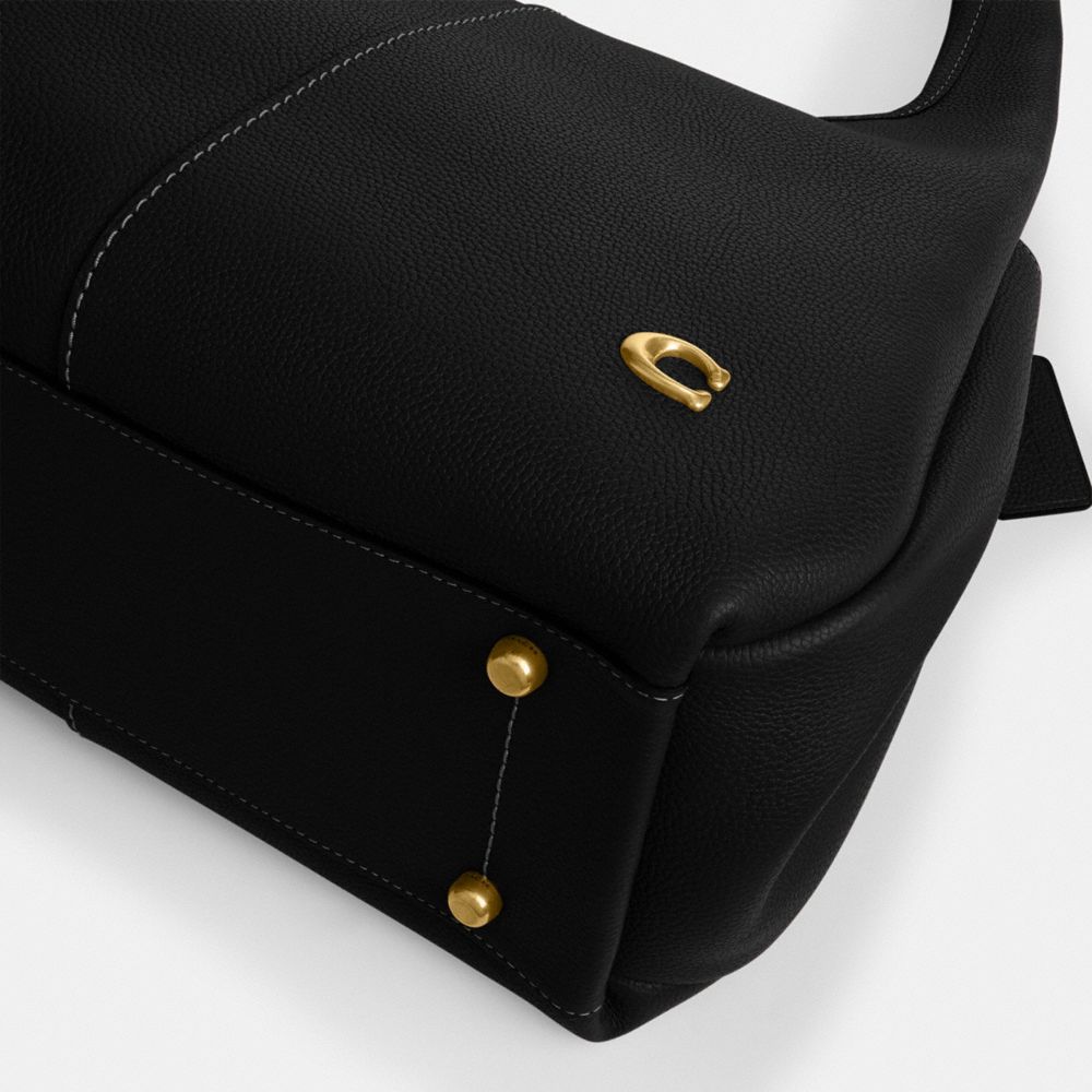 Coach Lana Shoulder Bag Brass Black