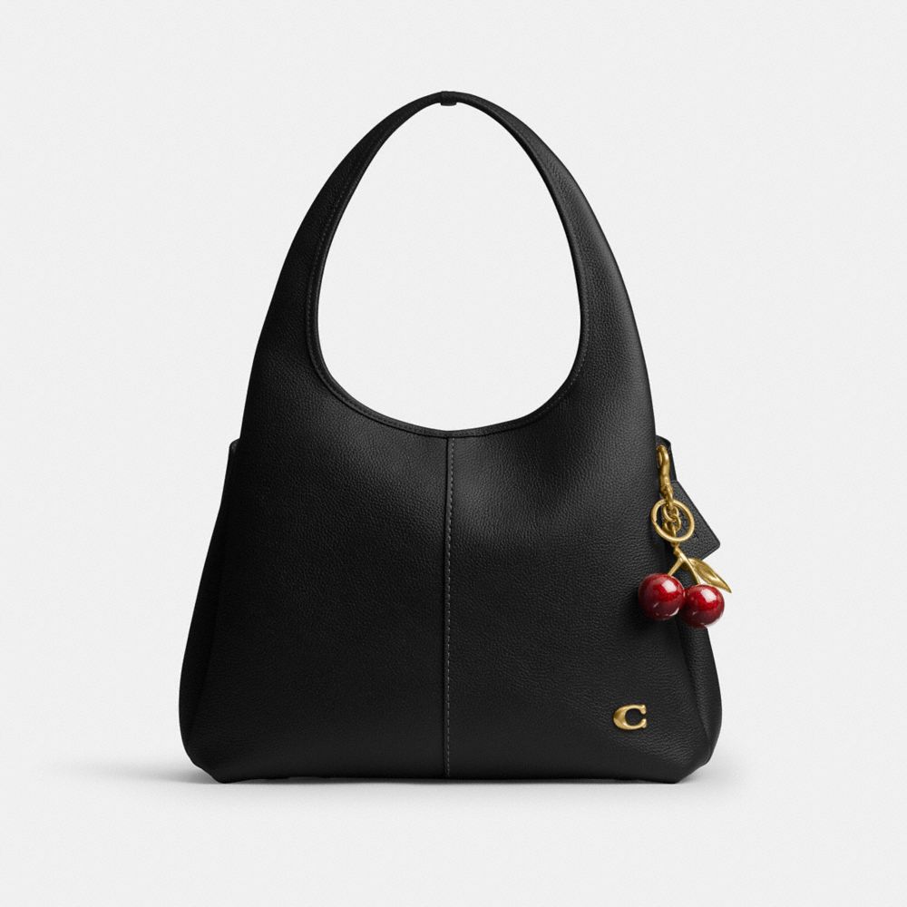 Coach Lana Shoulder Bag Brass Black