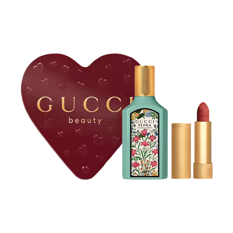 Gucci Dreamy Jasmine Mini Golden Tube Lipstick Balm Makeup Perfume Set 2026 520 Box Limited Edition Eau De Parfum Edp