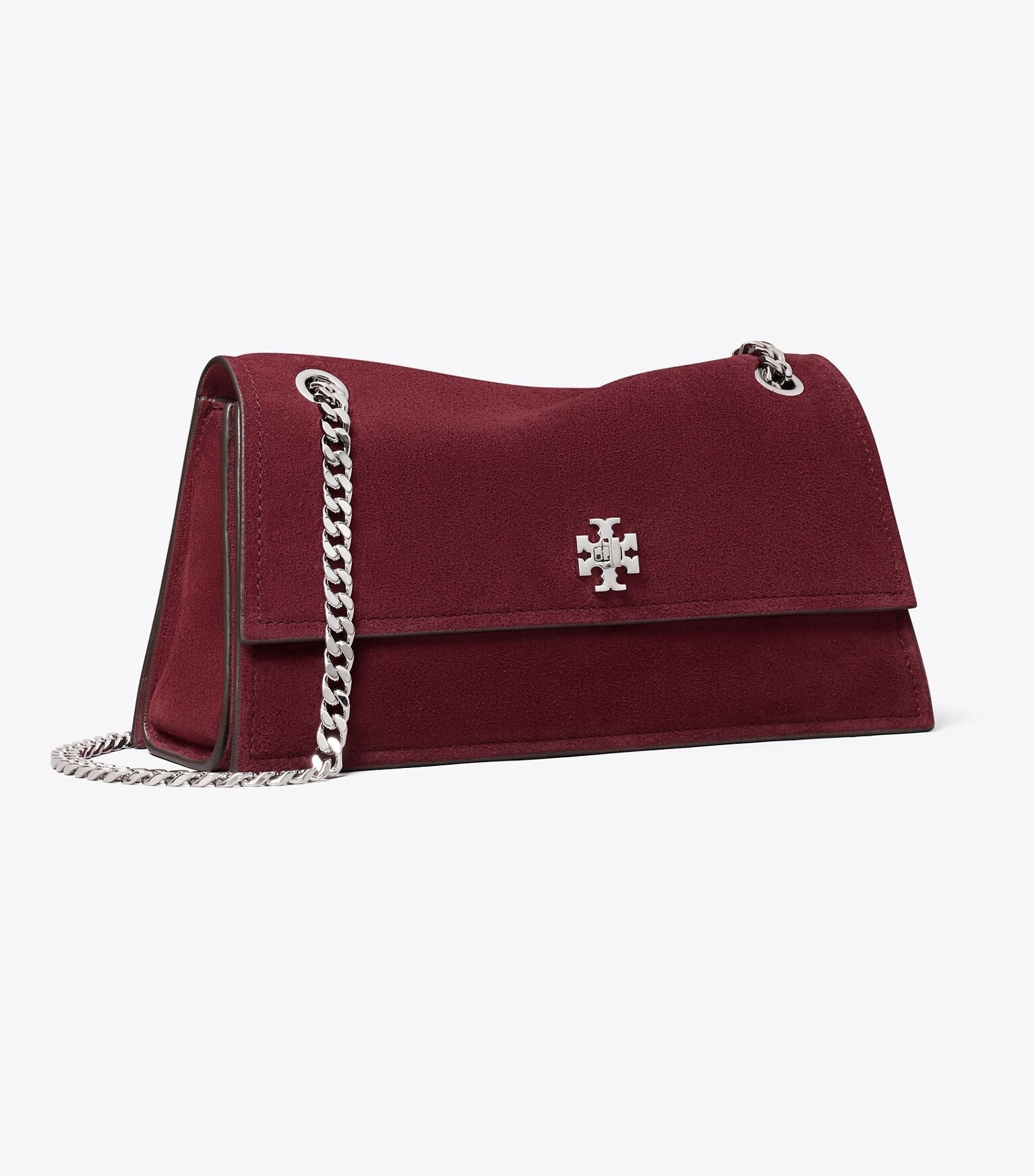 Kira Turnlock Suede Shoulder Bag