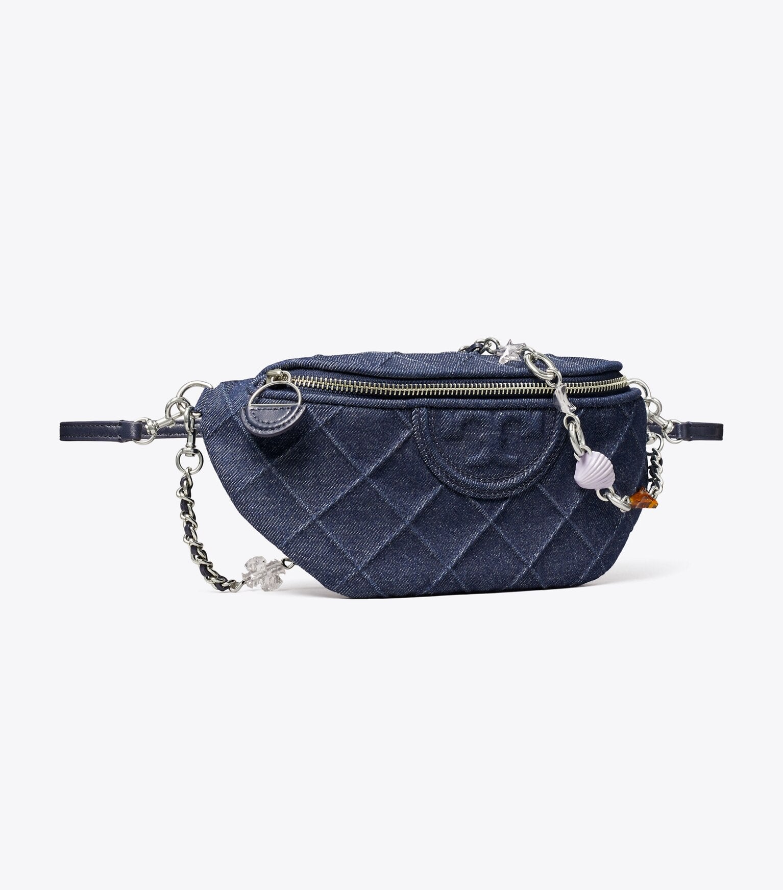 Fleming Denim Charm Belt Bag