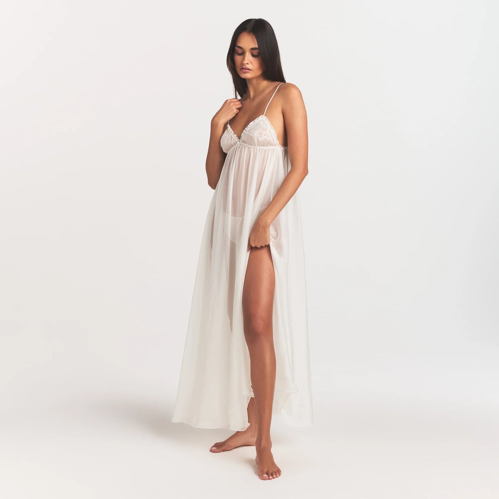 Skims Romance Long Slip Dress