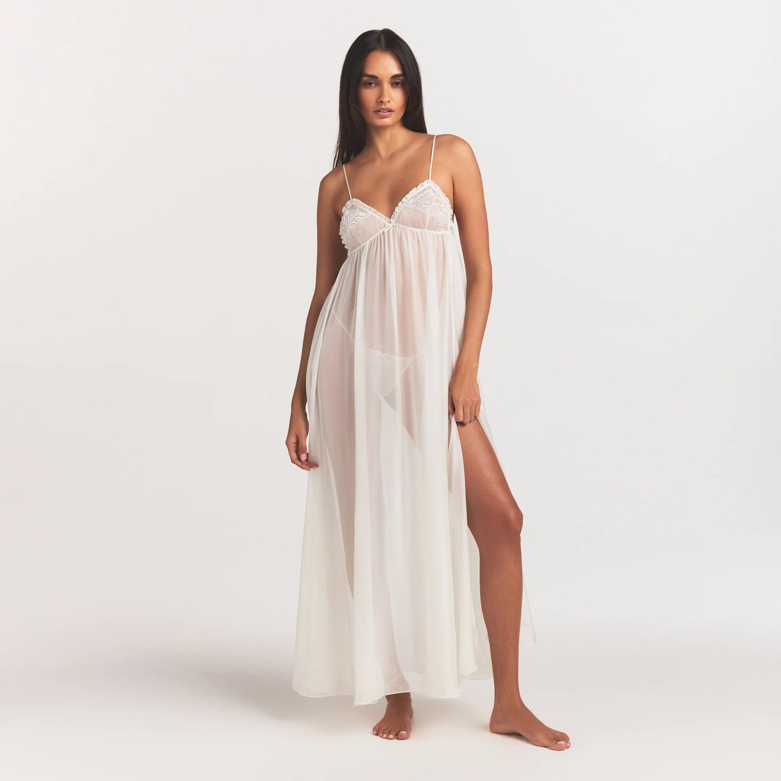 Skims Romance Long Slip Dress