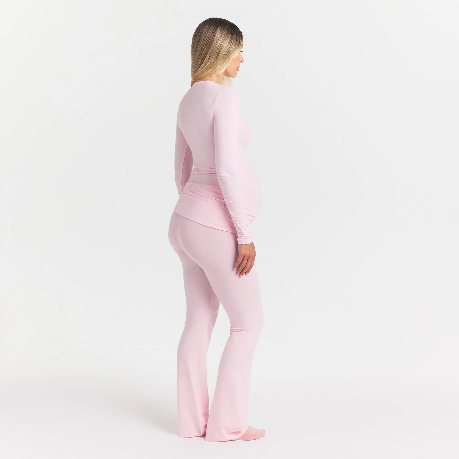 Cotton Jersey Maternity Foldover Pant