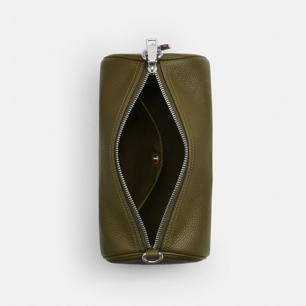 Coach Andre Barrel Bag 24 Silver Olive