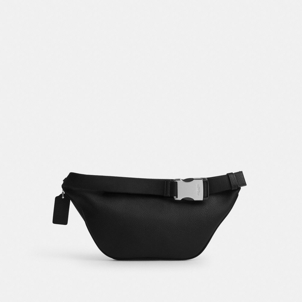 Coach Travis Belt Bag 35 Silver Black