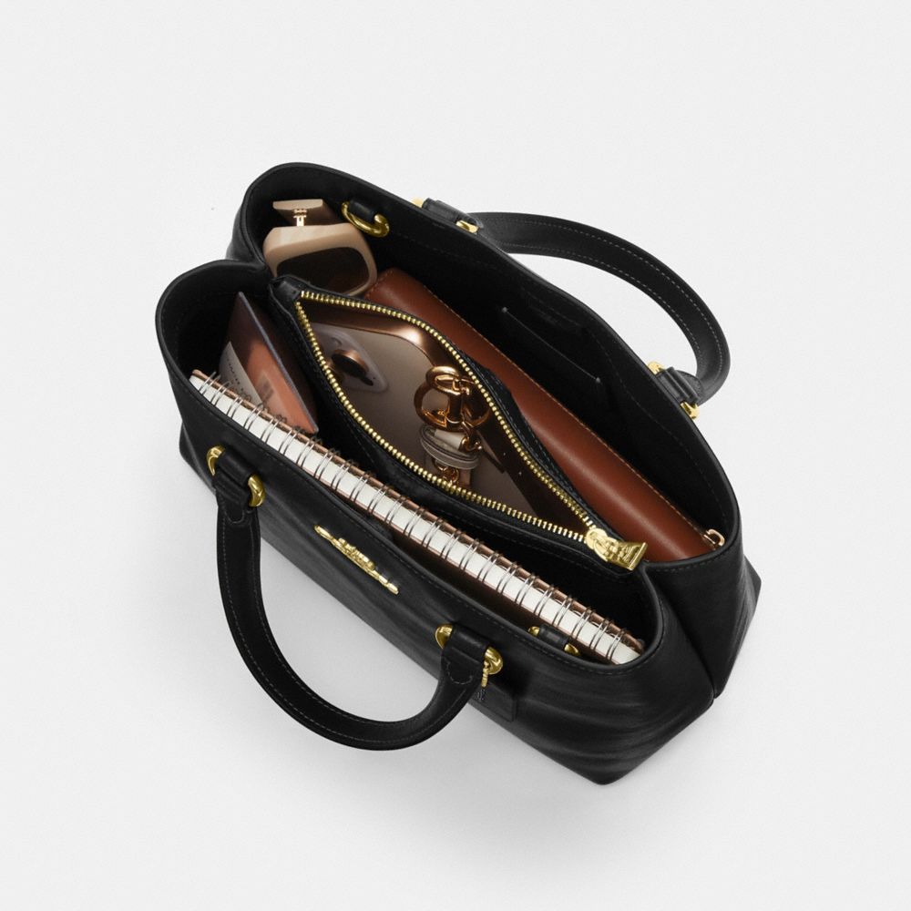 Coach Station Carryall Bag Gold Black