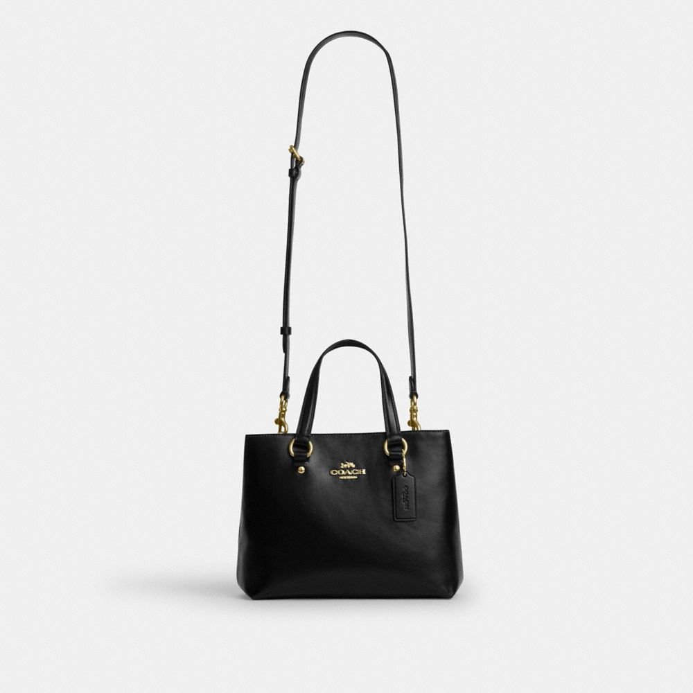 Coach Station Carryall Bag Gold Black