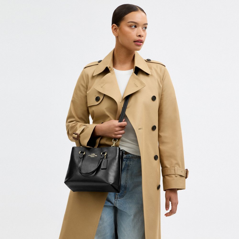 Coach Station Carryall Bag Gold Black