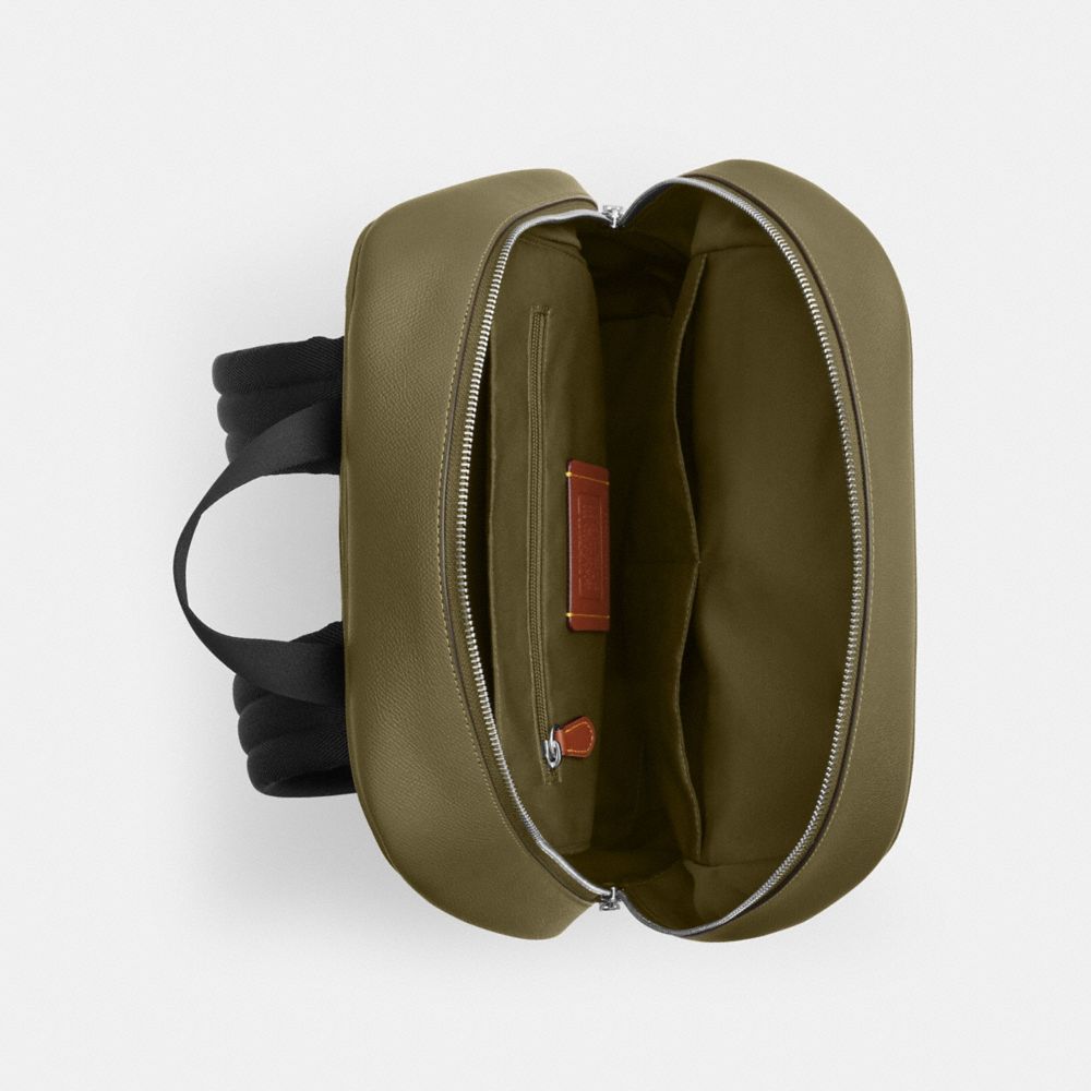 Coach Aiden Backpack Silver Olive