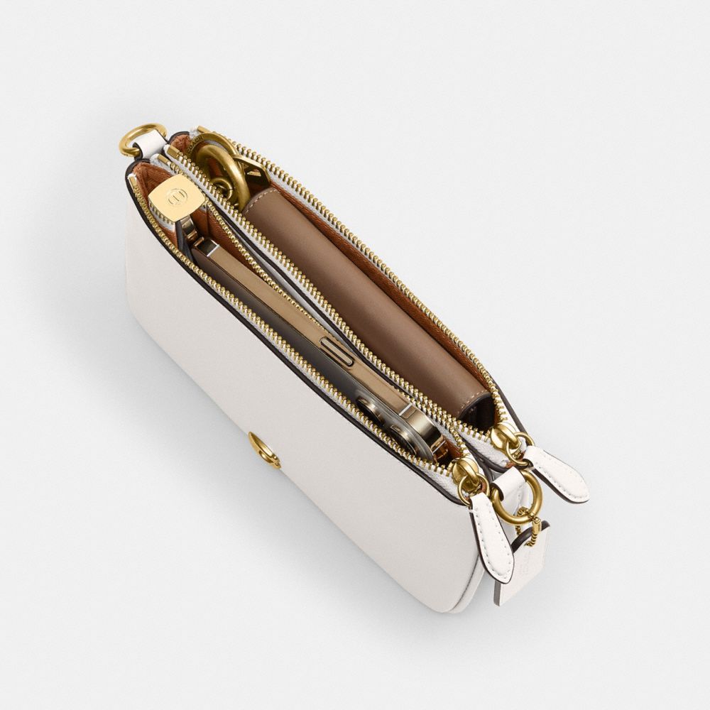 Coach Audrey Crossbody Bag Brass Chalk