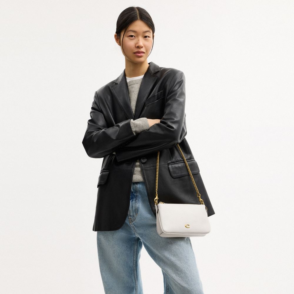 Coach Audrey Crossbody Bag Brass Chalk