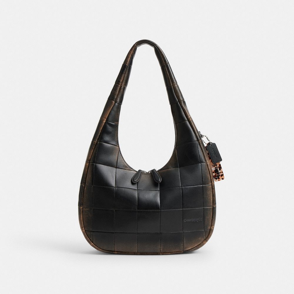 Coach Alter/Ego Crescent Shoulder Bag Black Brown