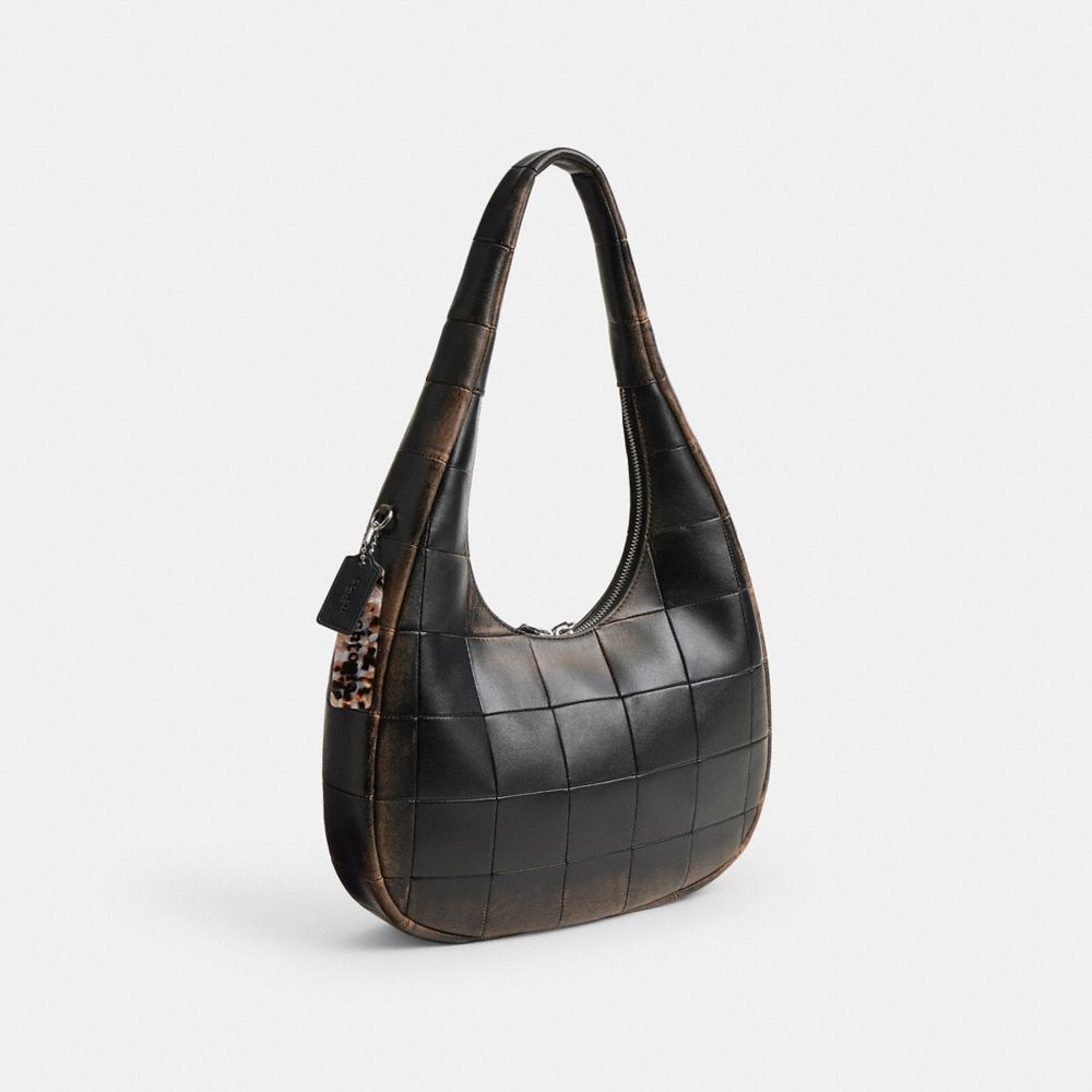 Coach Alter/Ego Crescent Shoulder Bag Black Brown