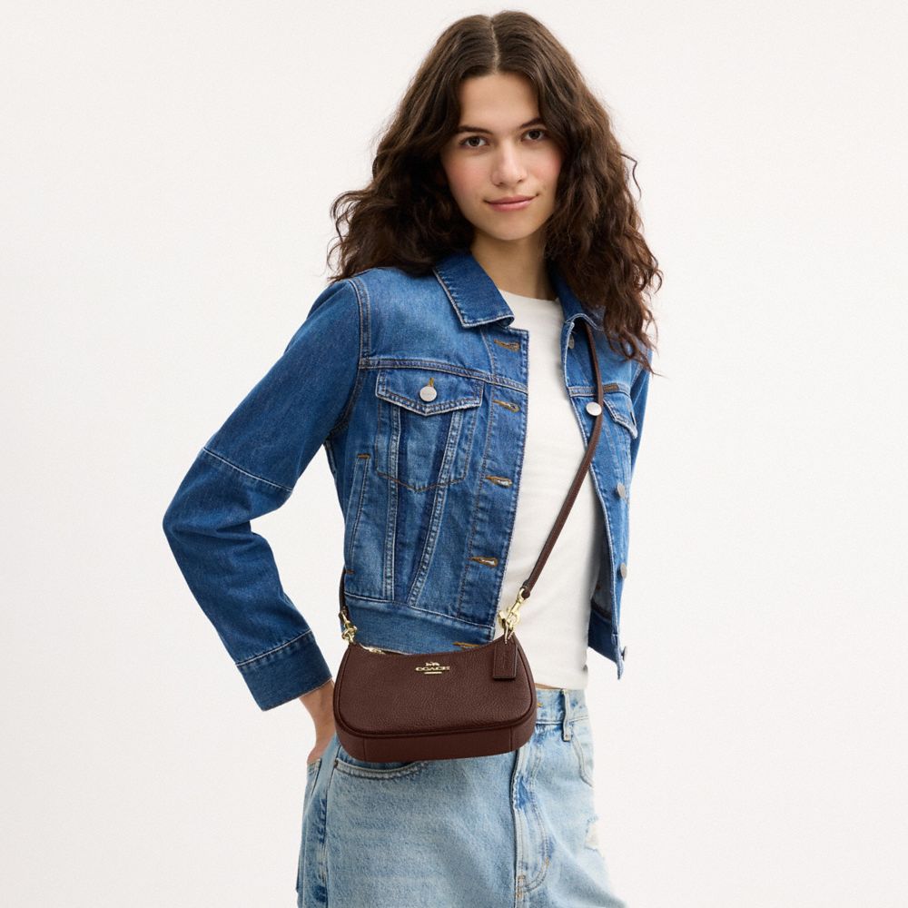 Coach Teri Mini Crossbody Bag Gold Maple