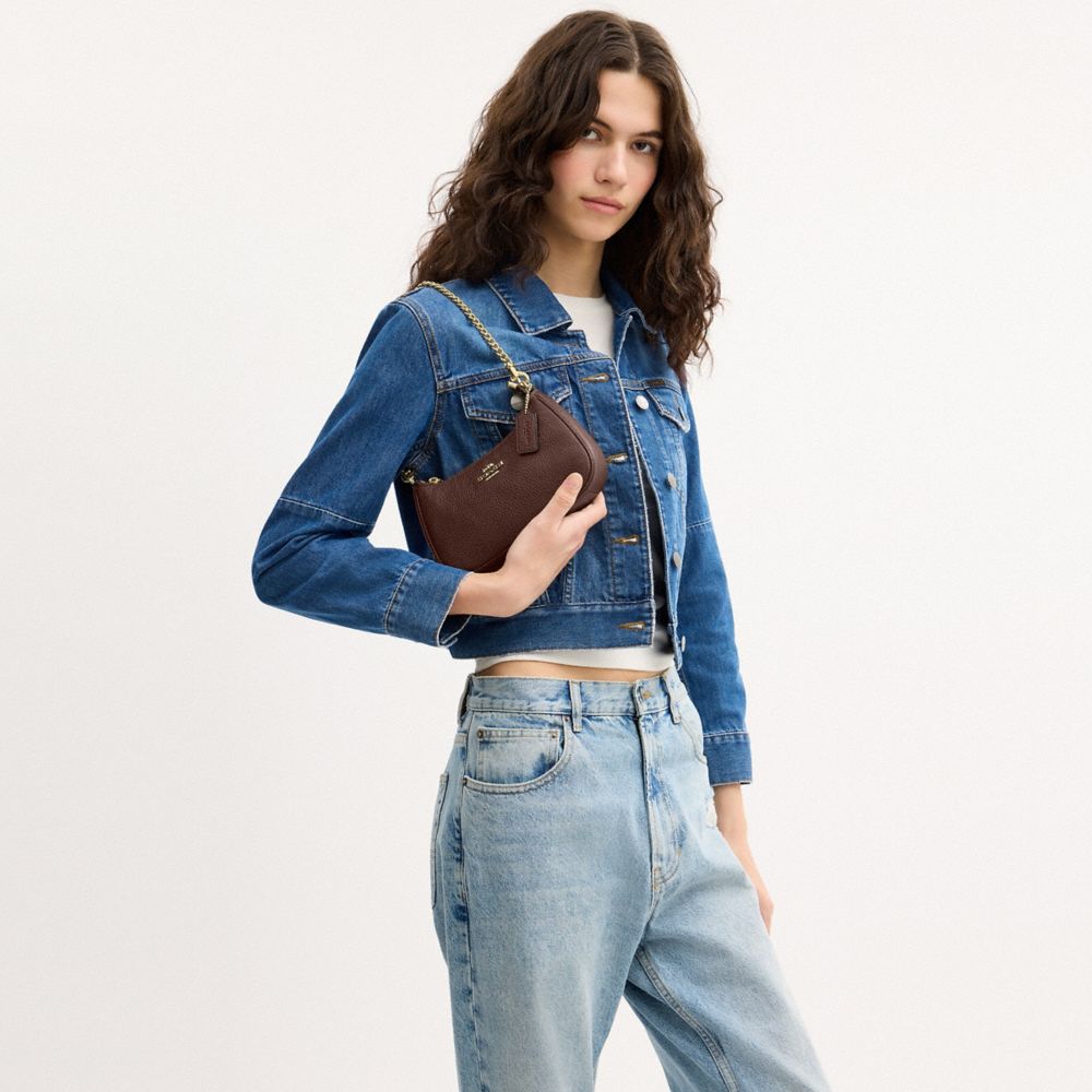 Coach Teri Mini Crossbody Bag Gold Maple