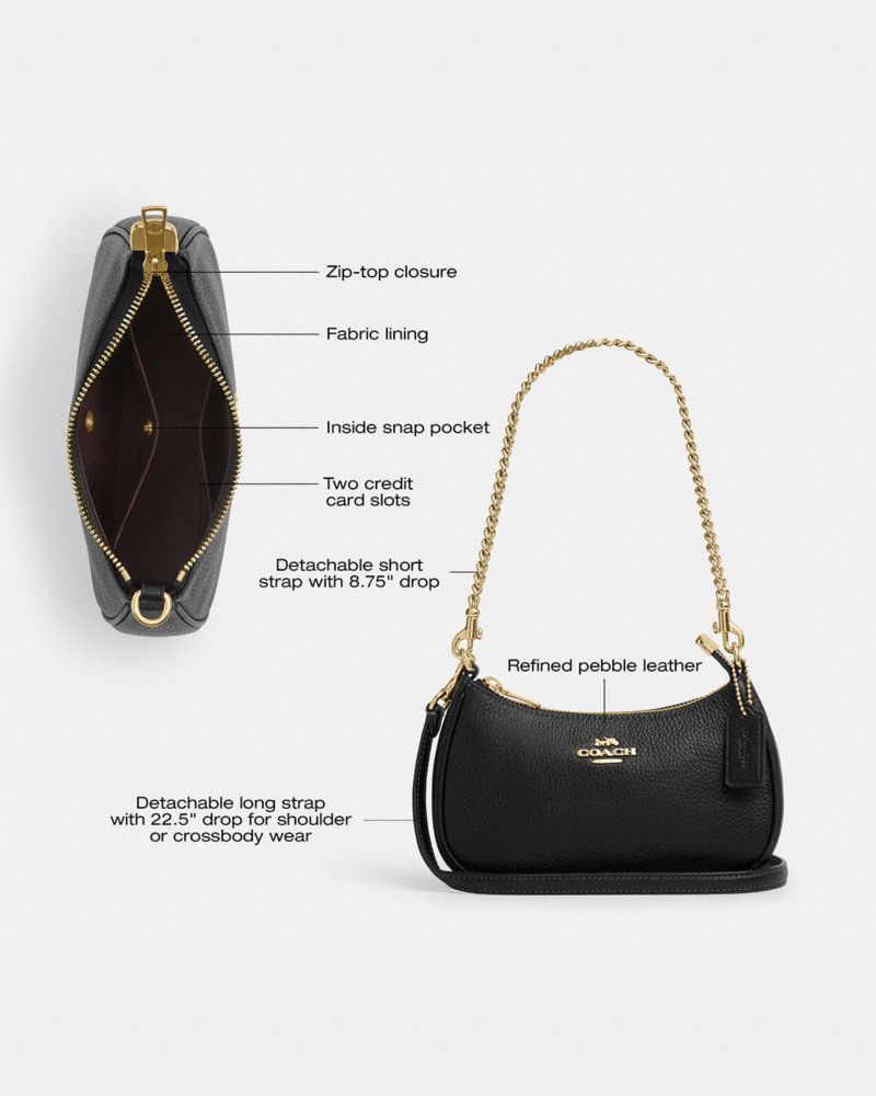 Coach Teri Mini Crossbody Bag Gold Maple