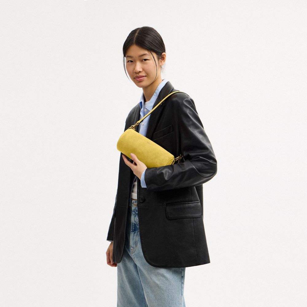 Coach Barrel Bag Brass Light Citron