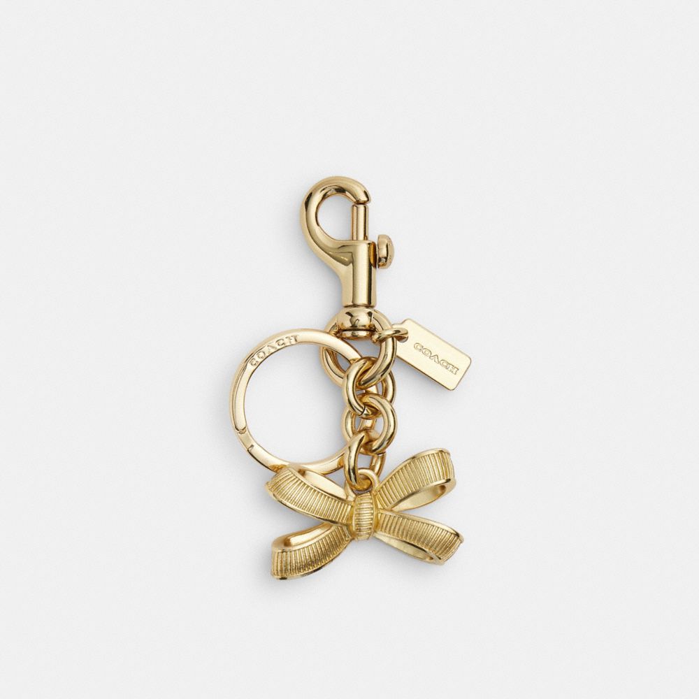 Coach Bow Bag Charm Gold Gold