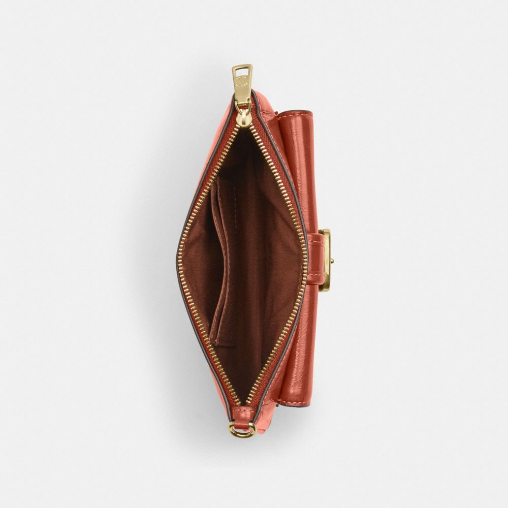 Coach Ashton Wristlet Gold Cinnamon