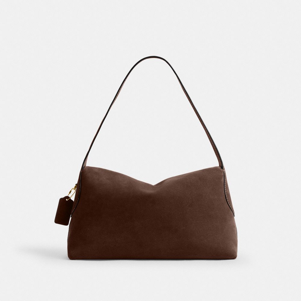 Coach Chelsea Shoulder Bag 36 Brass Dark Chocolate
