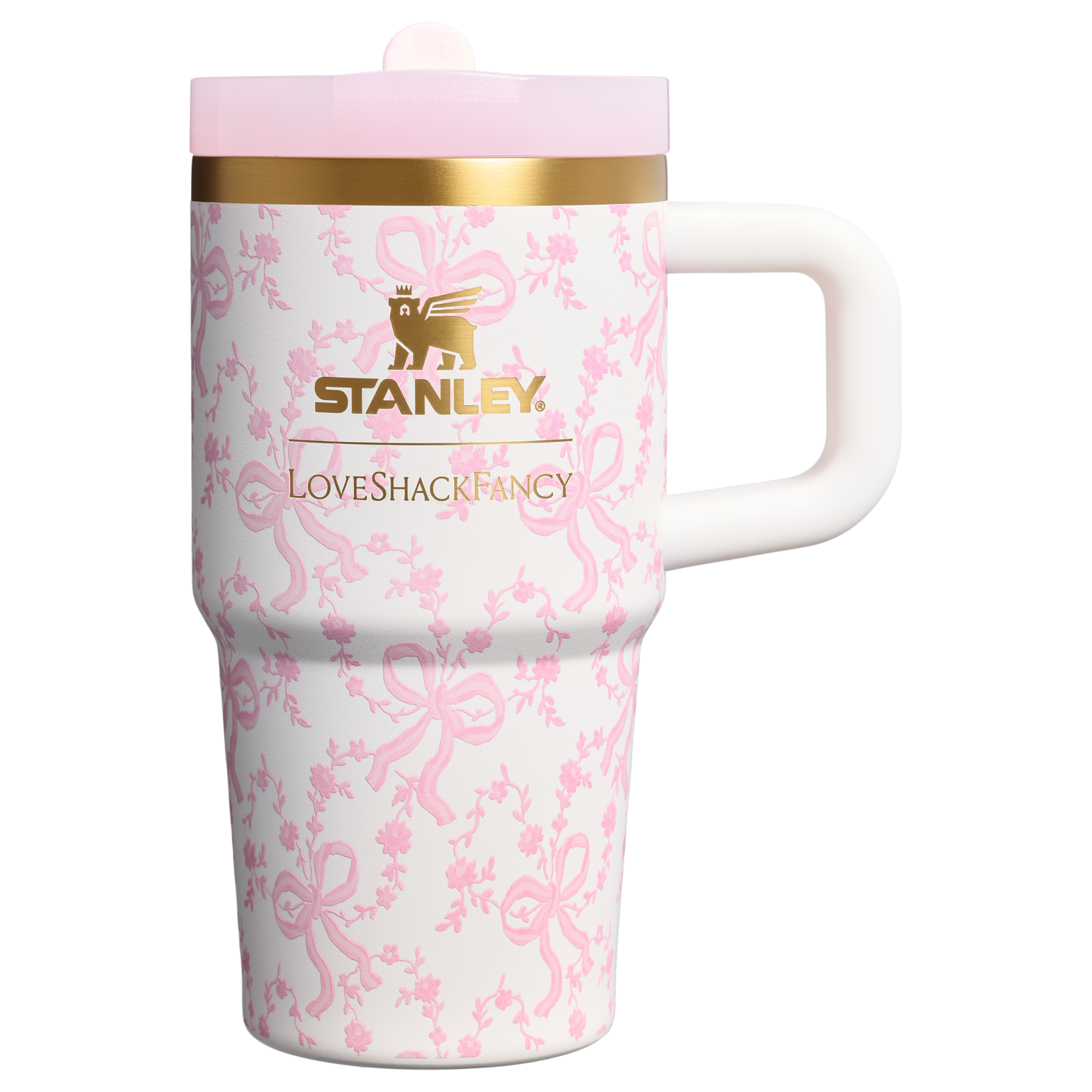 Stanley 1913 x LoveShackFancy Holiday Quencher ProTour Flip Straw Tumbler | 20 OZ Coquette Bow Chantilly