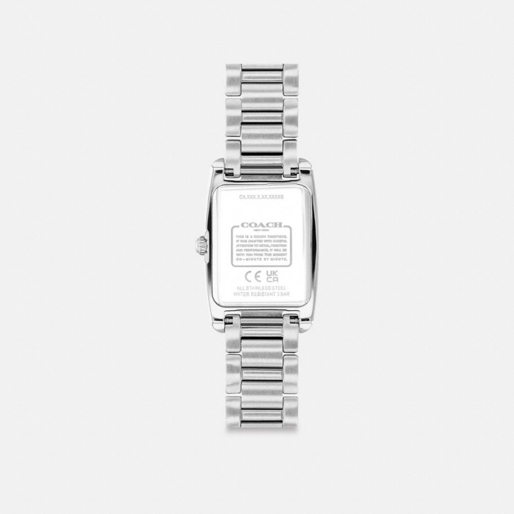 Coach Reese Watch, 20 Mm X 30 Mm Stainless Steel