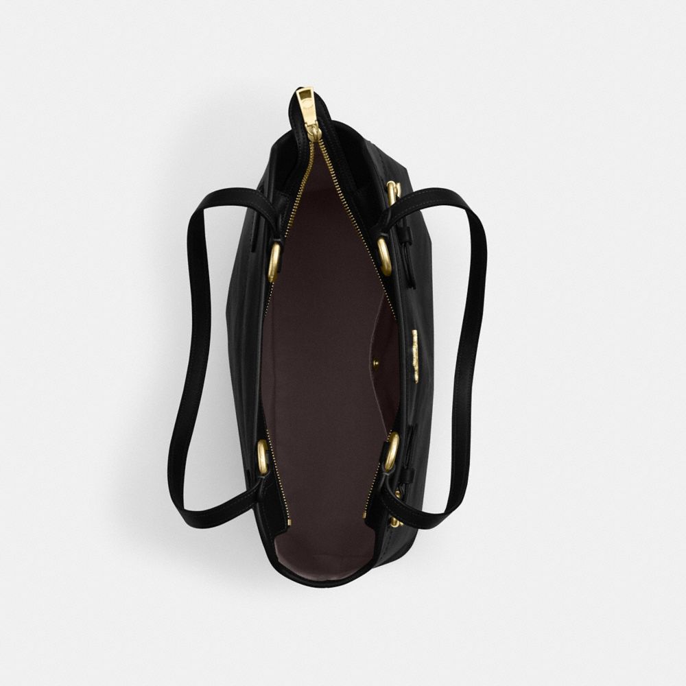 Coach Easton Tote Bag Gold Black