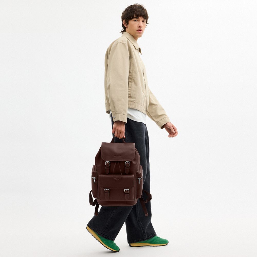 Coach Sprint Backpack Silver Maple