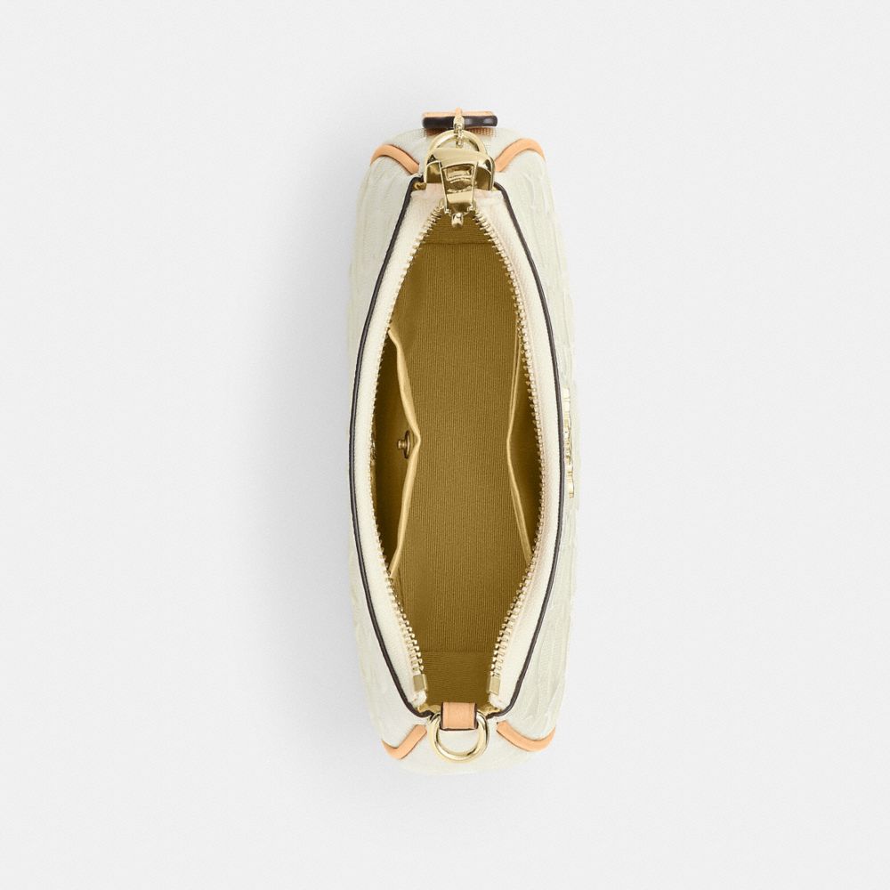 Coach Teri Mini Crossbody Bag In Signature Leather Gold Light Lemon