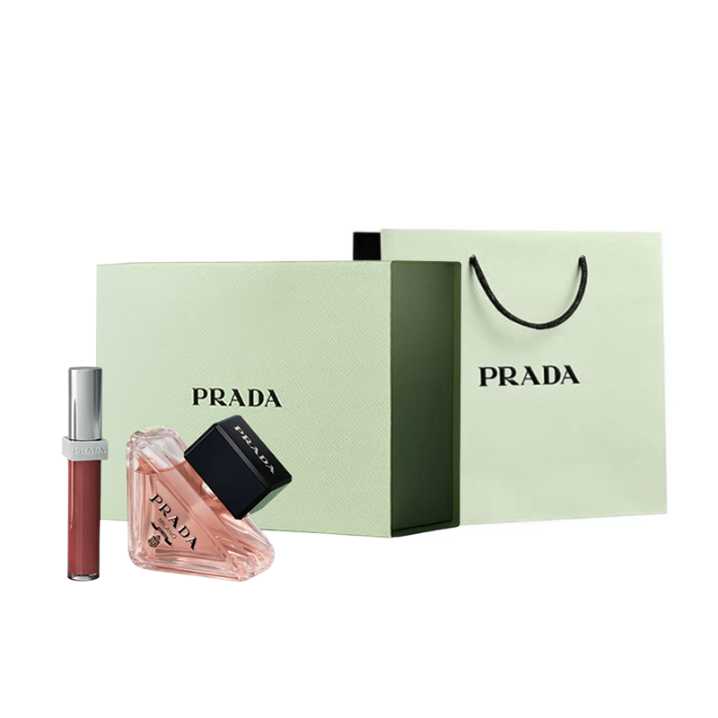 Prada Liquid Lip Glosses I Maze Combination Perfume Sets Eau De Parfum Edp Neroli Bud Rosin Amber Floral Scent 50Ml 8Ml