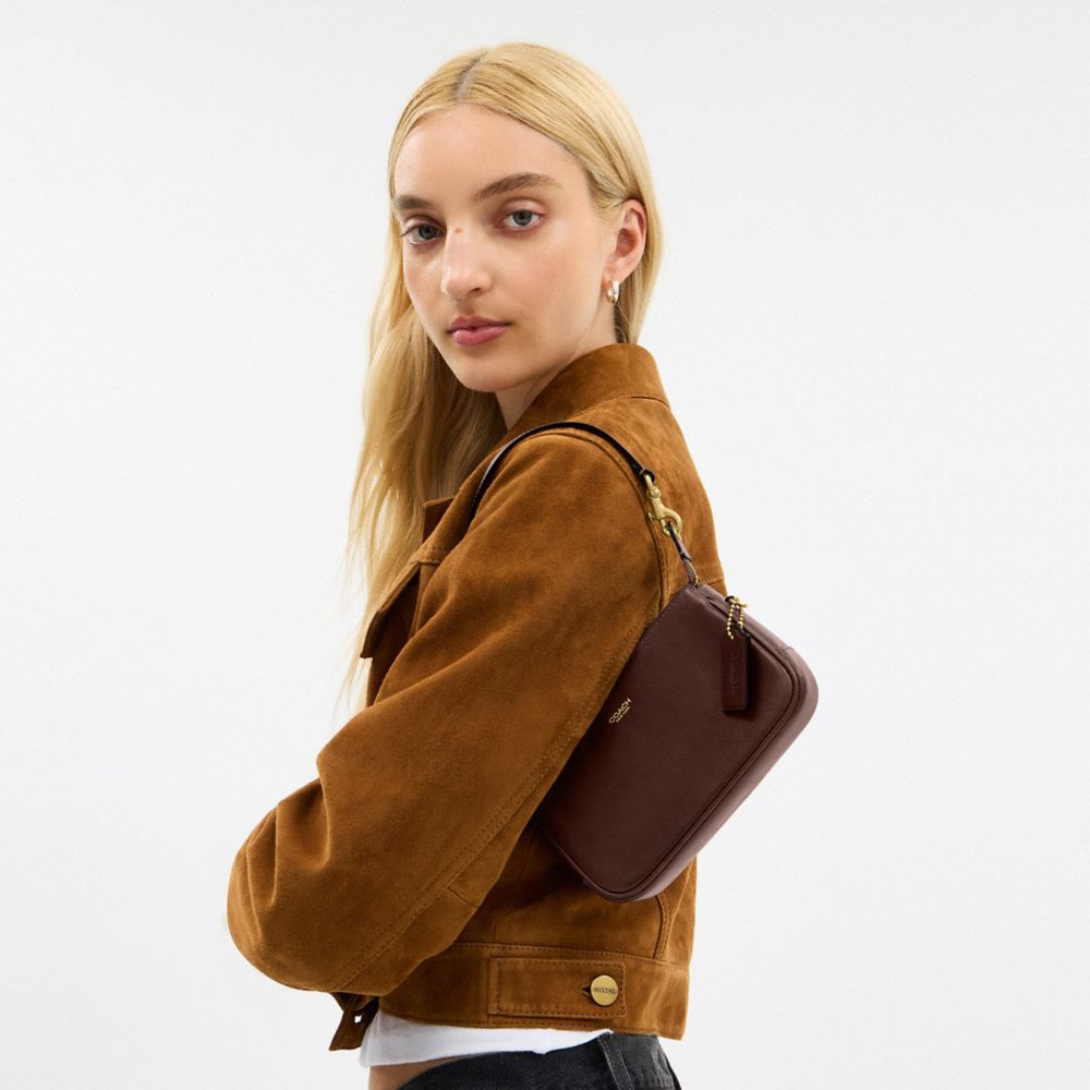 Coach Plaza Bag 18 Brass Maple