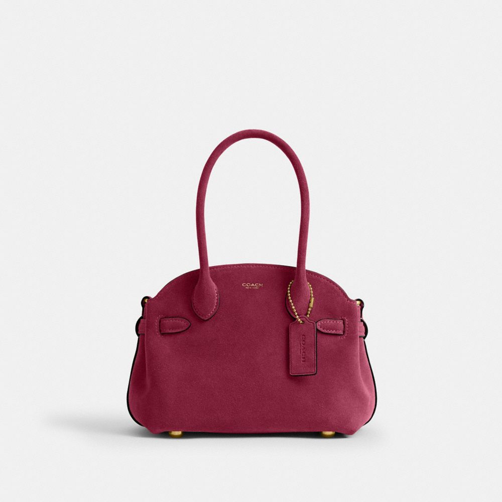 Coach Soft Empire Carryall Bag 21 Brass Dark Fuchsia