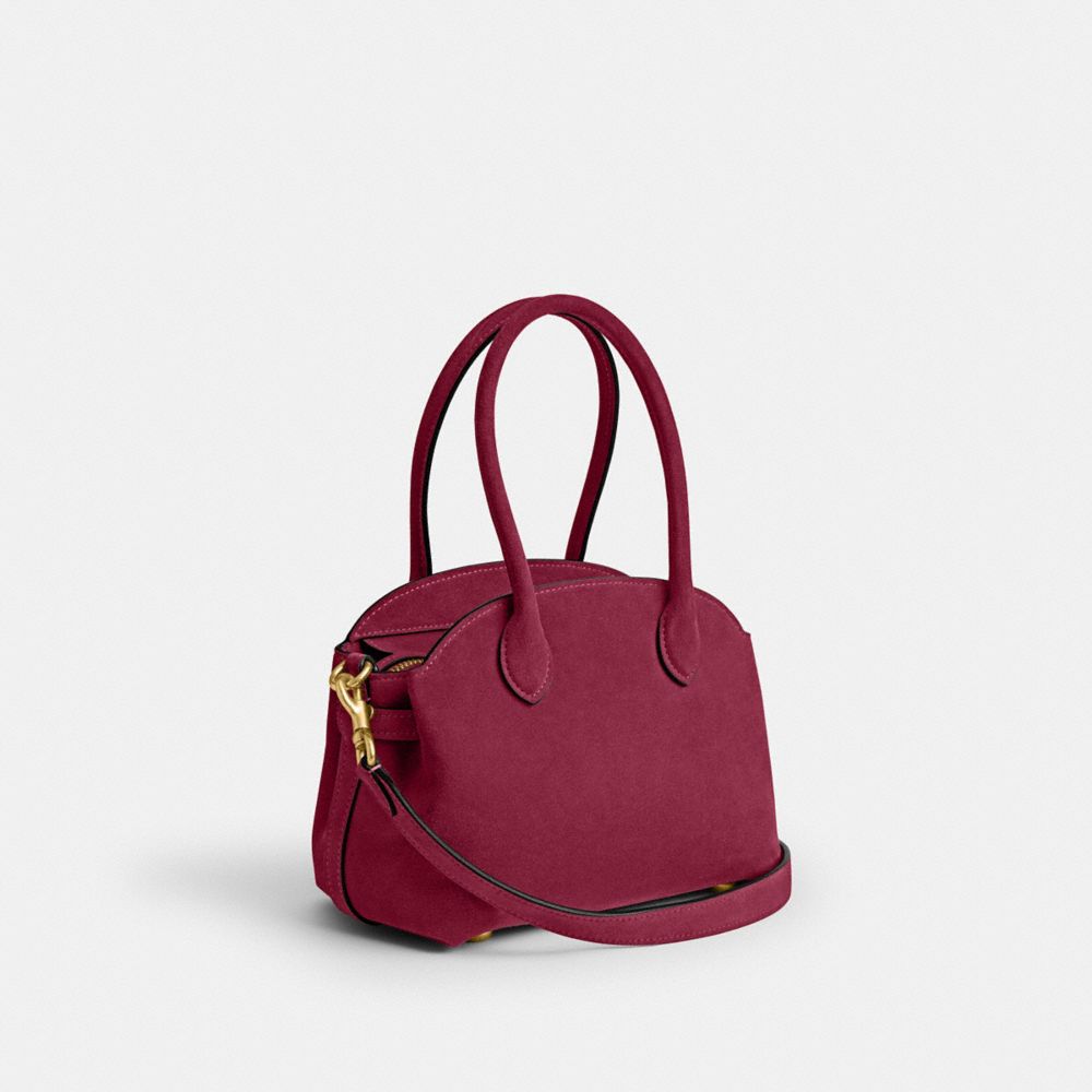 Coach Soft Empire Carryall Bag 21 Brass Dark Fuchsia