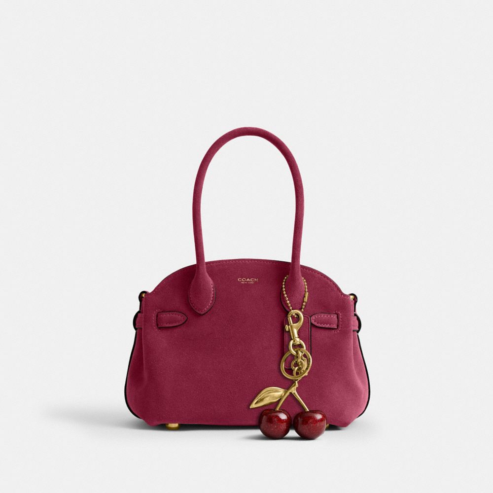 Coach Soft Empire Carryall Bag 21 Brass Dark Fuchsia