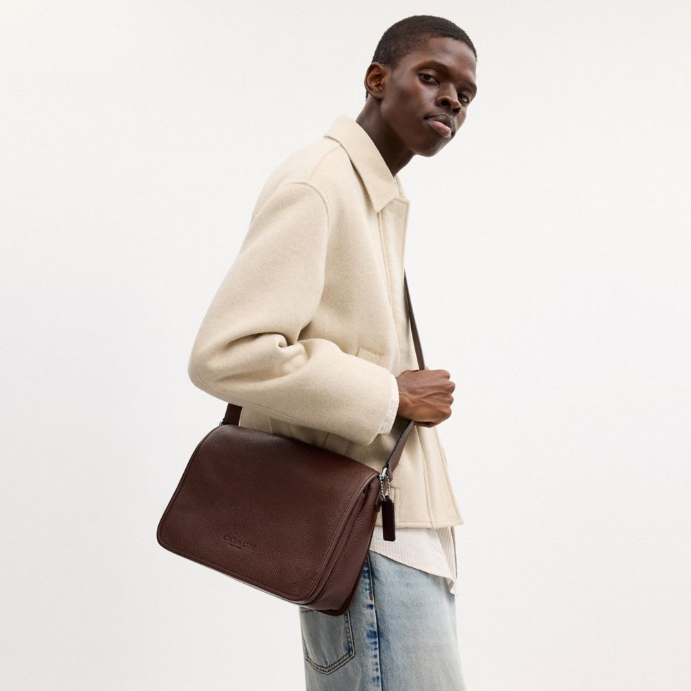 Coach Colby Messenger Bag 32 Silver Maple