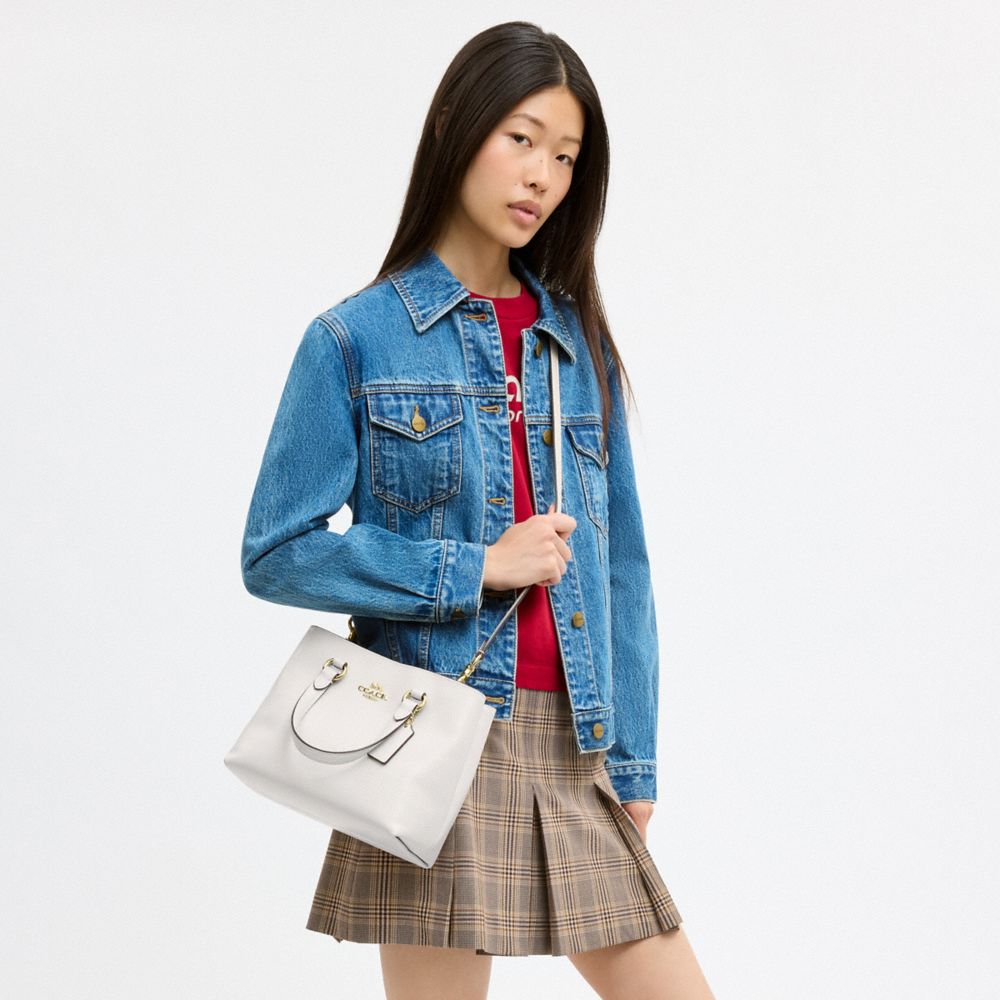 Coach Station Carryall Bag Gold Chalk
