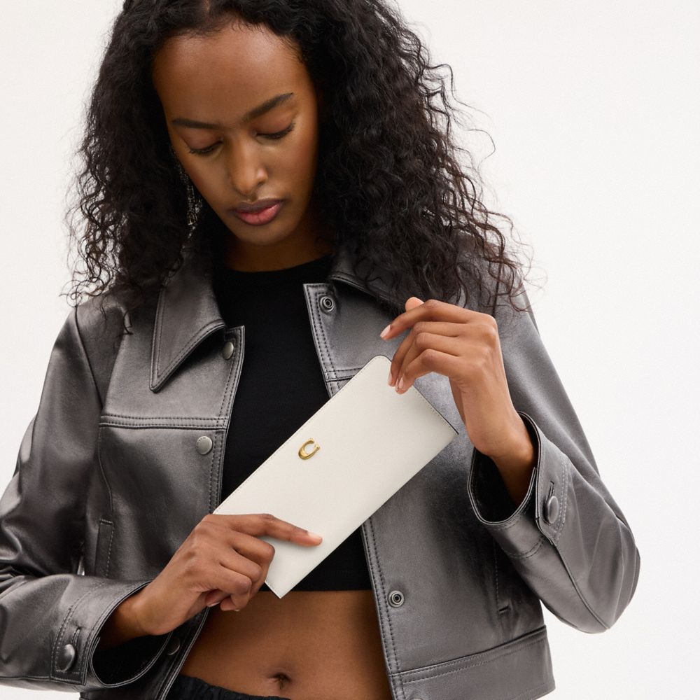 Coach Essential Slim Wallet Brass Chalk