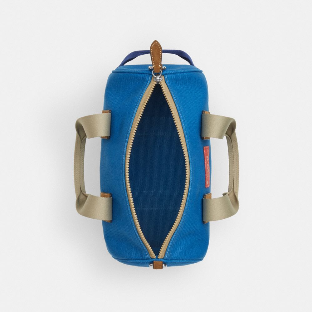 Coach Expedition Duffle Bag Silver Blue Multi